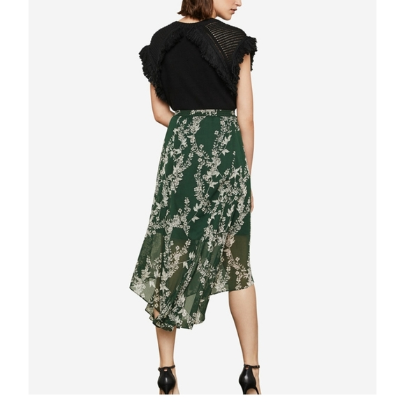 BCBG Maxazria flower print asymmetrical skirt - Picture 2 of 9